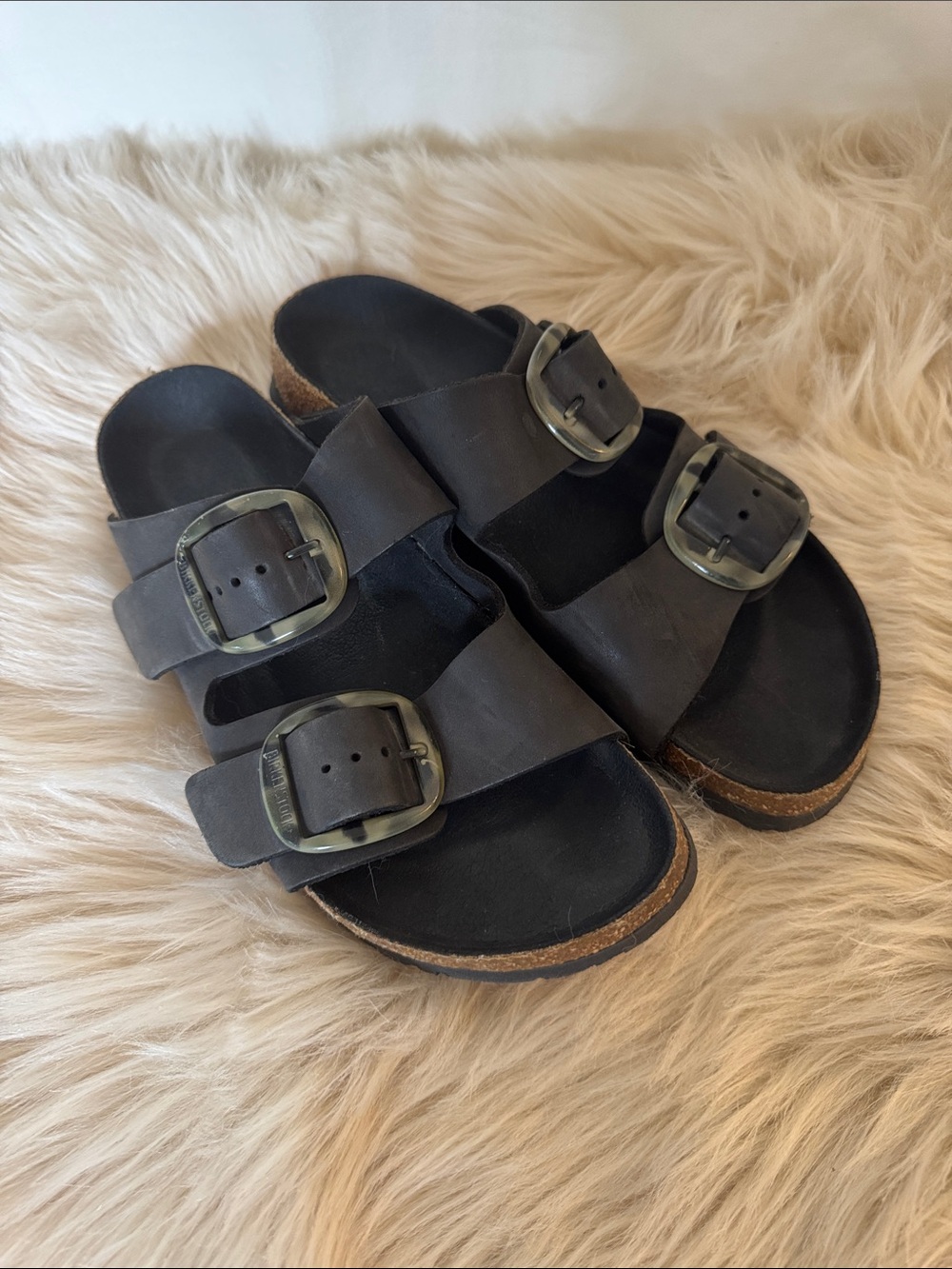 Birkenstock Black Double-Buckle Women's Slide Sandals